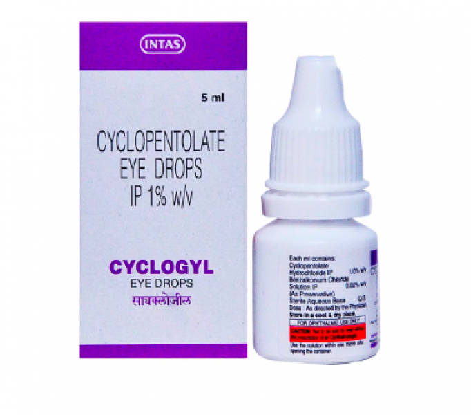 A box of Cyclopentolate (1% w/v)