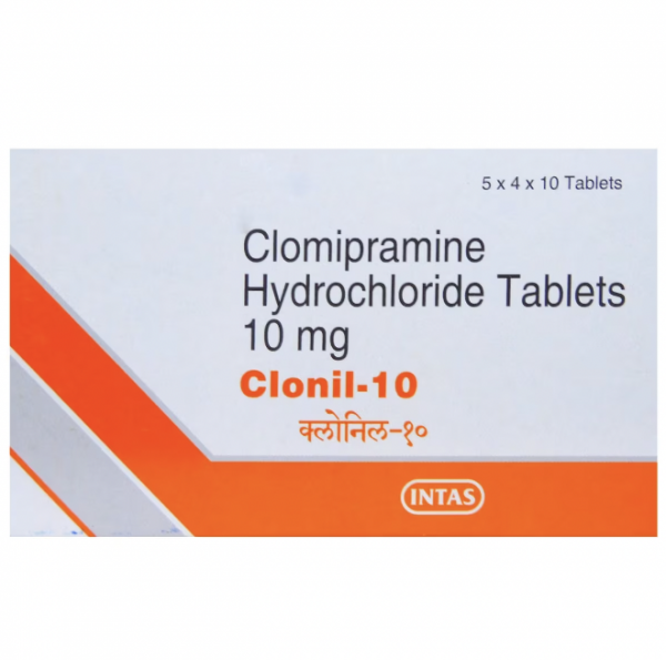 A box of Clomipramine 10mg Tablet