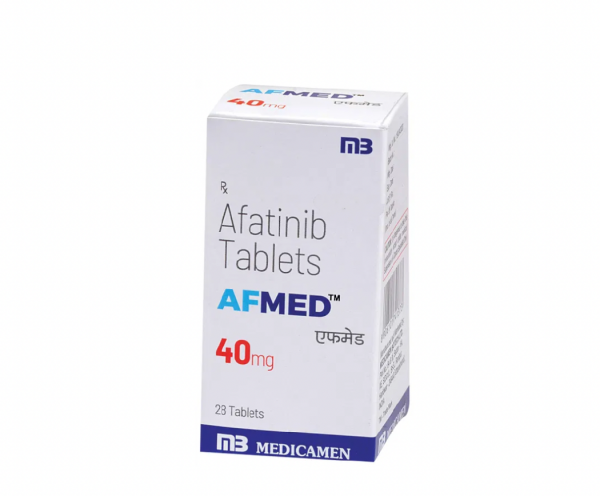 A box of Afatinib Dimaleate (40mg) Tablet