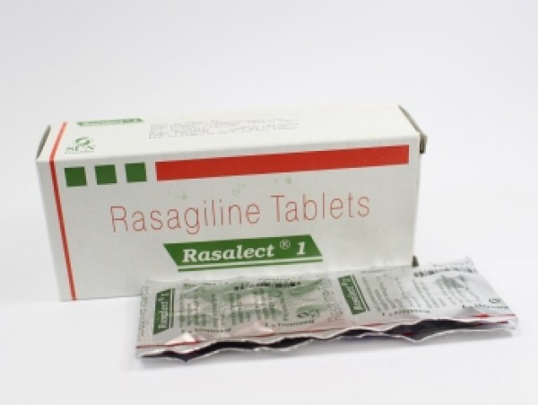 Box and blister of generic rasagiline 1mg tablet