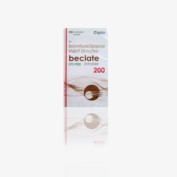 box of generic Beclomethasone Dipropionate 200MCG INHALATION