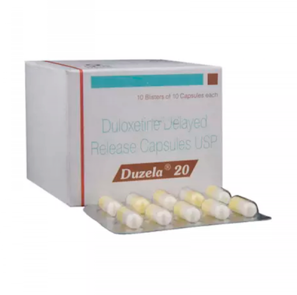 Box and blister strip of generic Duloxetine Hcl 20mg capsule