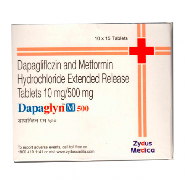 A box of Dapagliflozin (10mg) + Metformin (500mg) Pill