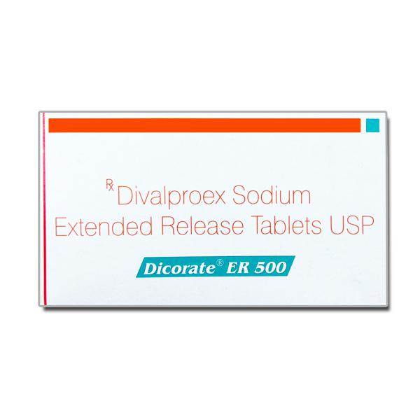 Box of generic Divalproex Sodium ER 500mg Tablets