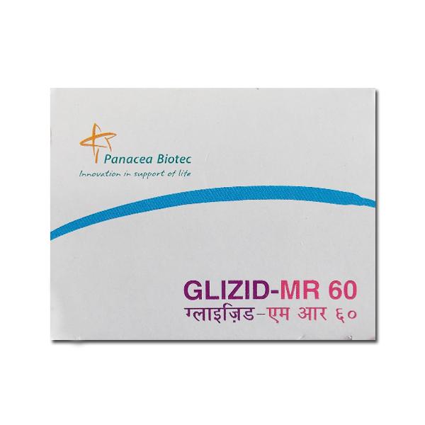 Box of generic Gliclazide MR 60mg Tablets