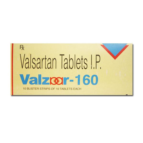 Box of generic Valsartan 160mg tablets
