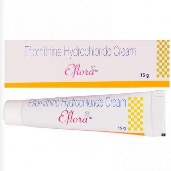 A tube and box pack of Generic Vaniqa Cream 13.90 each tube of 15 gm