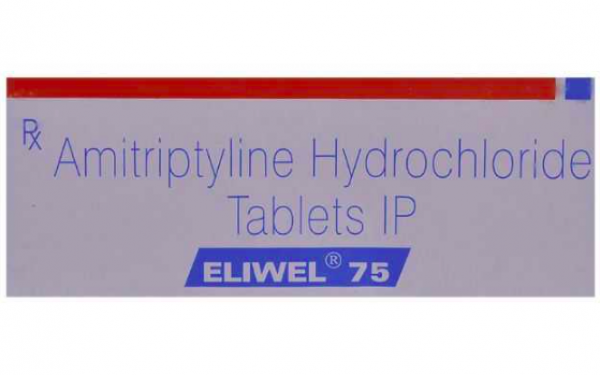A box of Amitriptyline 75mg Tablet
