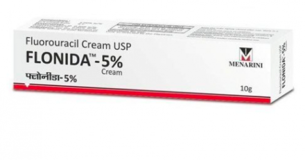 A box of Fluorouracil 5% Cream- 10gm Tube