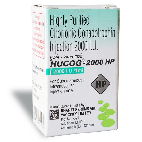 Hucog 2000 iu / ml Injection ( HCG Intramuscular)