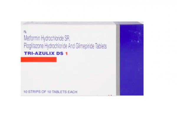 Glimepiride 1mg + Metformin 500mg + Pioglitazone 15mg Pill