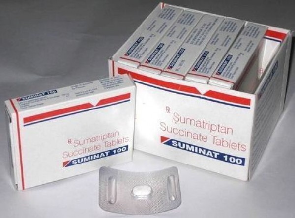 Box and blister strips  of generic Sumatriptan Succinate 100mg tablet