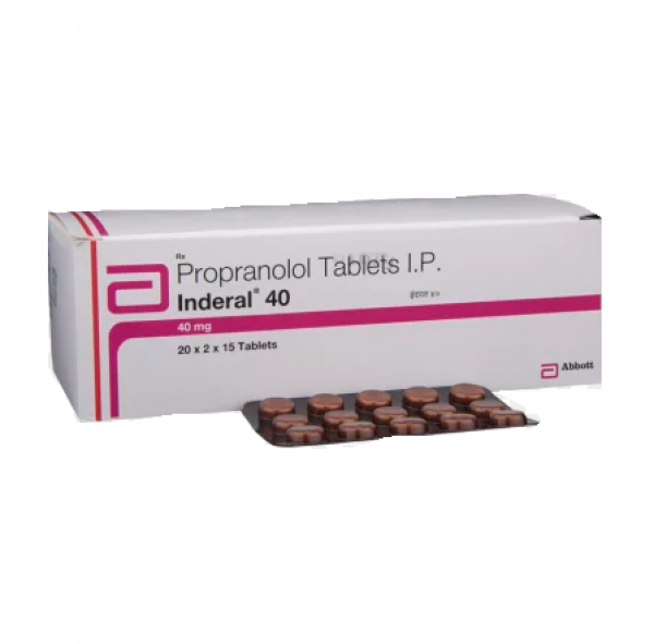 A box and a strip of Inderal 40mg Pills