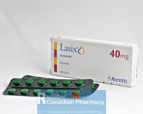 Box and blister strips of generic Lasix 40mg tablet
