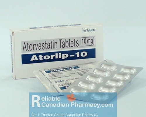 Box pack and two strips of generic Lipitor 10mg Tablets - Atorvastatin Calcium