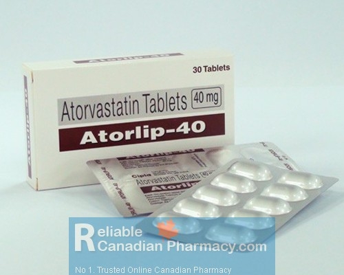 Box pack and strips of generic Lipitor 40mg Tablets - Atorvastatin Calcium