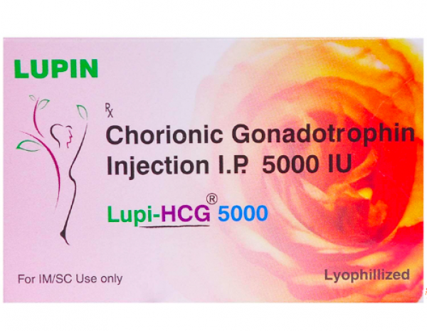 A box of Lupi-HCG 5000 I.U. Injection