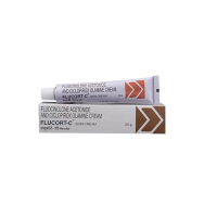 Flucort-C 1 / 0.01 Percent Cream (20gm Tube) - (BRAND)