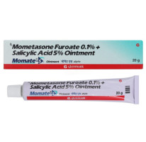 Mometasone (0.1) + Salicylic Acid (5) Percent Generic Ointment (20gm Tube) 