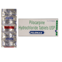 A box and a strip of generic Salagen 5mg Tablets.