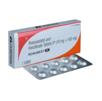 Fenofibrate 160mg + Rosuvastatin 10mg Generic Pill