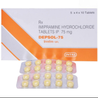 A pack and a strip of Imipramine 75mg Tablets