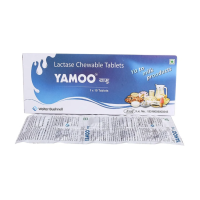 A pack and a strip of  Lactaid Extra Strength Generic (4500 FCC Units) Tablet