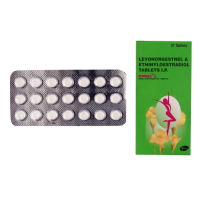 A box of Ethinyl Estradiol (0.03mg) + Levonorgestrel (0.15mg) tablets