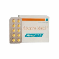 A box and a strip of Generic Remeron 7.5mg Pill