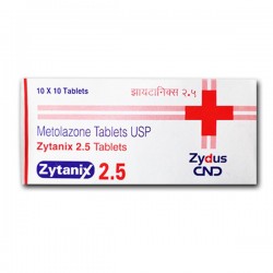 Box pack of Zaroxolyn Generic 2.5 mg Pill - Metolazone