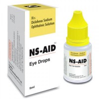 Box and a bottle of generic Diclofenac 0.1 % Eye drops