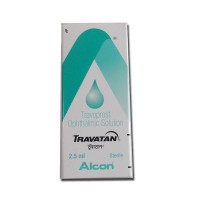 A box of generic Travoprost 0.004 % Eye Drop of 2.5ml