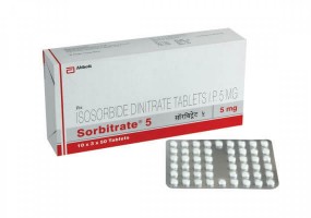 A box and a strip of Isordil Generic 5mg Pill - Isosorbide Dinitrat