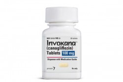 A bottle of Invokana 100 mg Pills - Canagliflozin