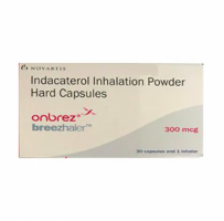 A pack of generic Indacaterol (300mcg) Capsules