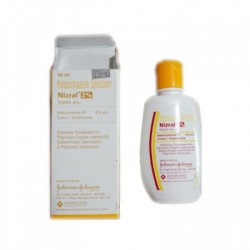 Box pack and a bottle of Nizoral Generic 2 % Solution 50 ml - Ketoconazole
