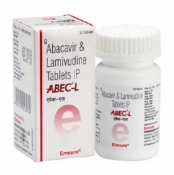 A box of Abacavir (600mg) + Lamivudine (300mg) Tablet