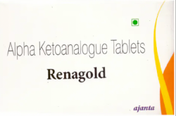 A box of Alpha Ketoanalogue (381mg) Tablet