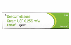A box of Desoximetasone (0.25% w/w)