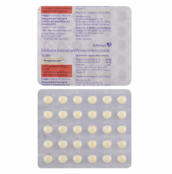 A strip of Doxylamine (10mg) + Pyridoxine(10mg) Tablet