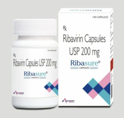 A box of Ribavirin (200mg) Capsule