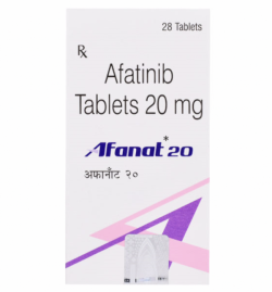 A box of Afatinib Dimaleate (20mg) Tablet