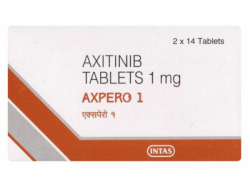 A box of Axitinib (1mg) Tablets