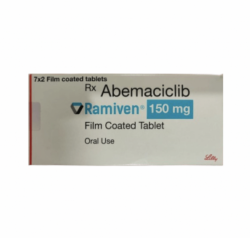 A box of Abemaciclib (150mg) Tablet
