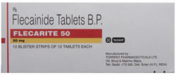 A box of Flecainide (50mg) Tablet