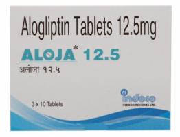 A box of Alogliptin (12.5mg)