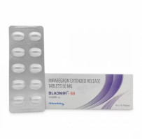 Box of generic Mirabegron (50mg) Tablet
