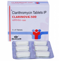A box and a blister of Biaxin Generic 500mg Pill - Clarithromycin