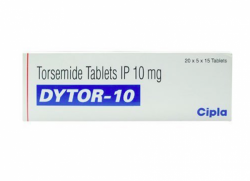 A box of Torsemide 10mg Pill
