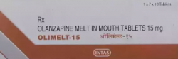 Box of Olanzapine 15mg Generic Tablet